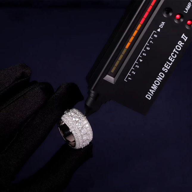 Iced Out Moissanite Hip Hop Ring