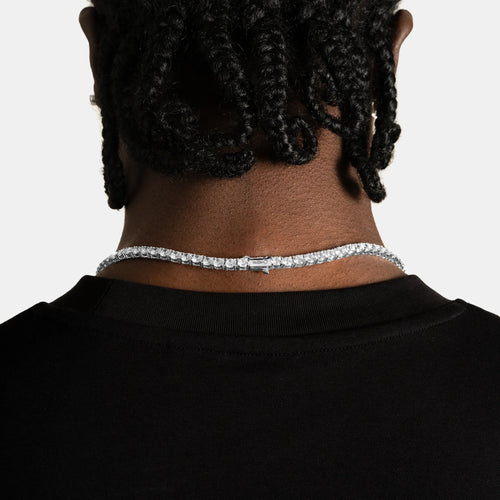 2mm Moissanite Tennis Necklace