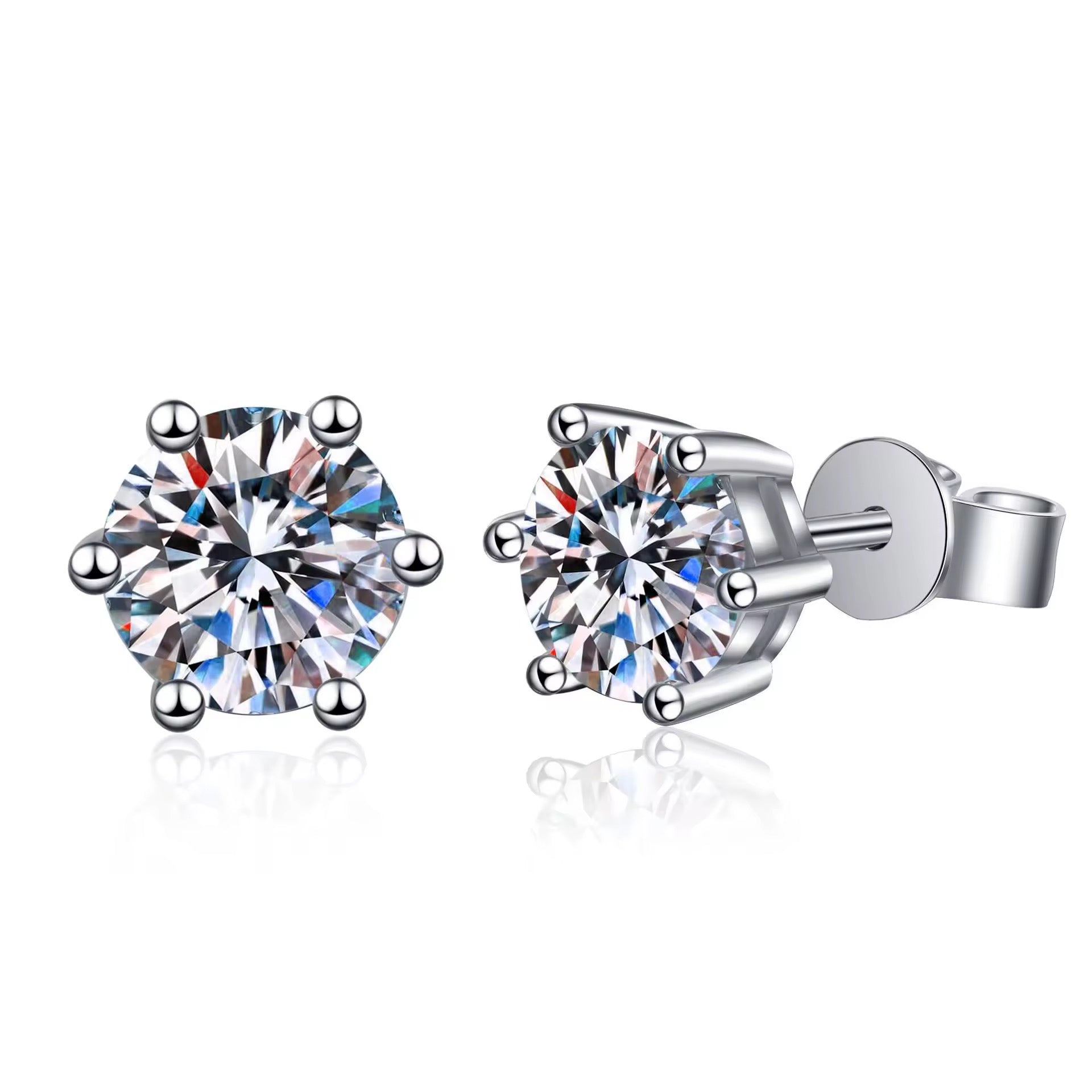 Moissanite Stud Earrings