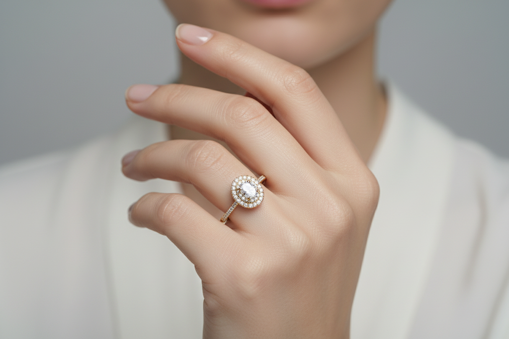 1.5ct Moissanite Women Engagement Ring