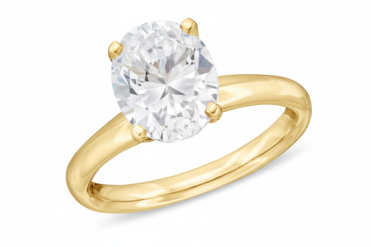 1ct Moissanite Women Engagement Ring