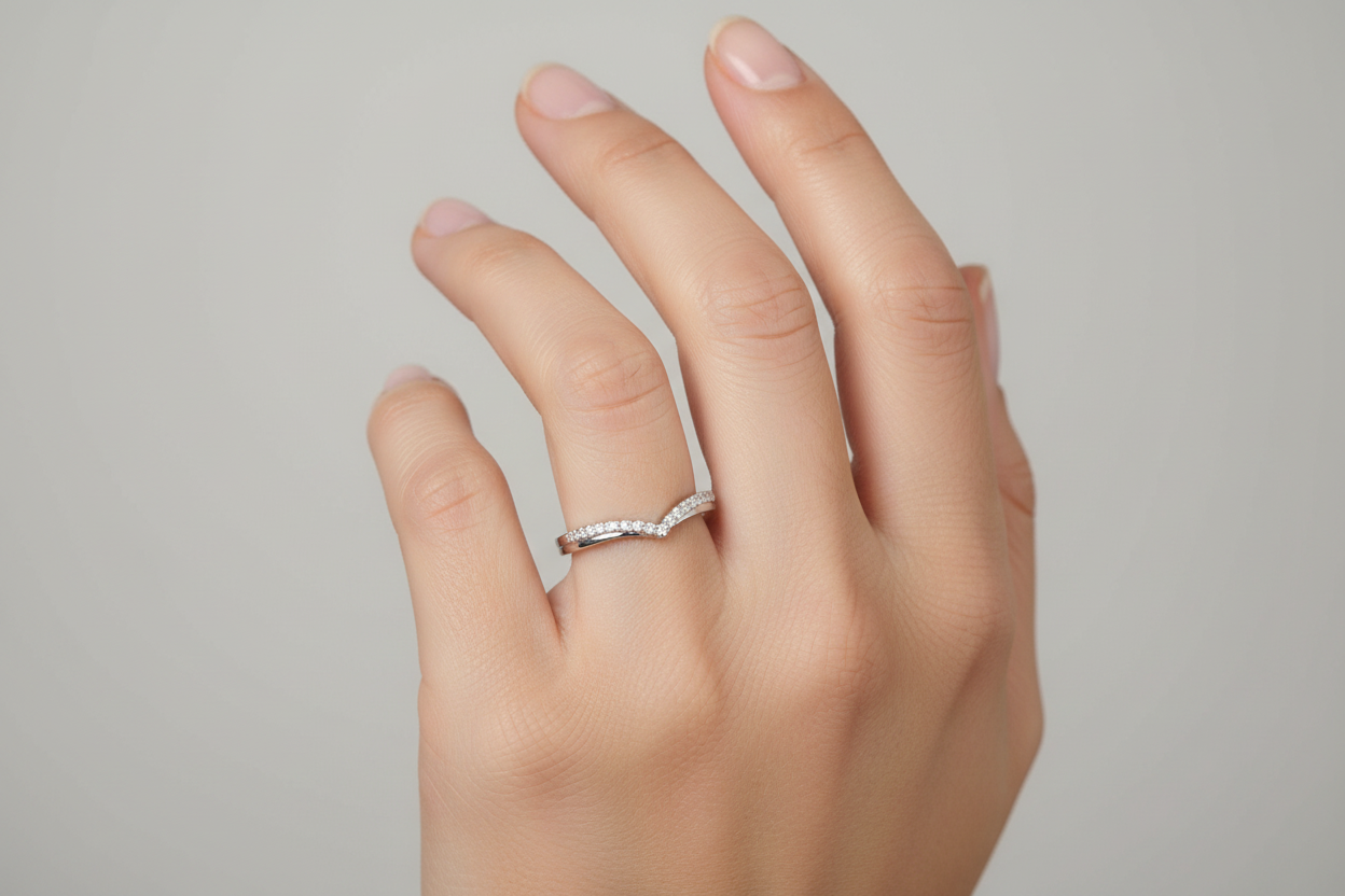 0.5ct Moissanite Women Redding Ring