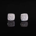 Ice Out Moissanite Earrings