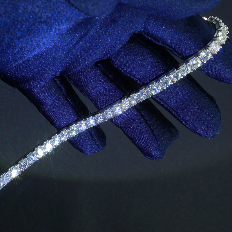 3mm Moissanite Tennis Necklace