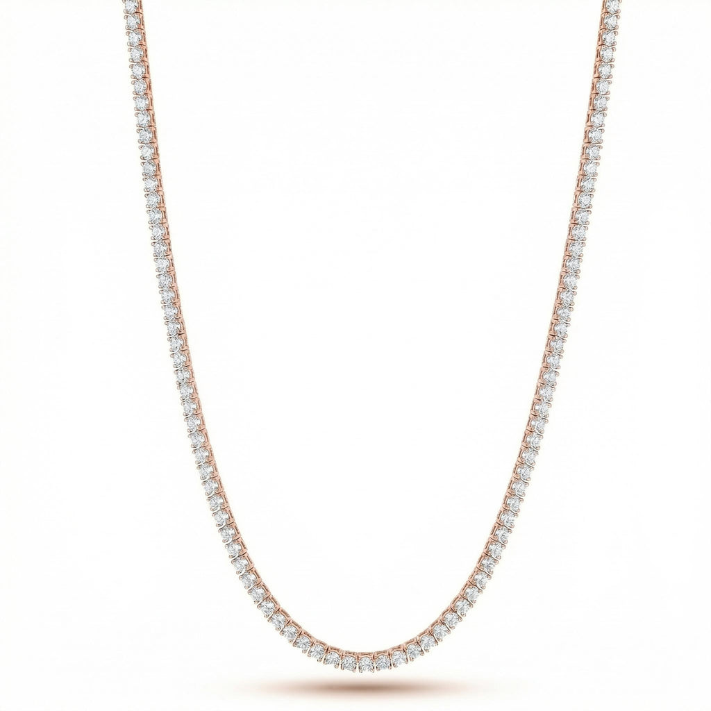 3mm Moissanite Tennis Necklace