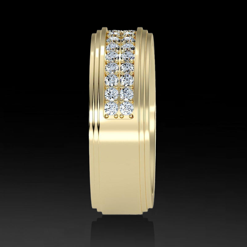 1.3ct Moissanite Men Wedding Ring