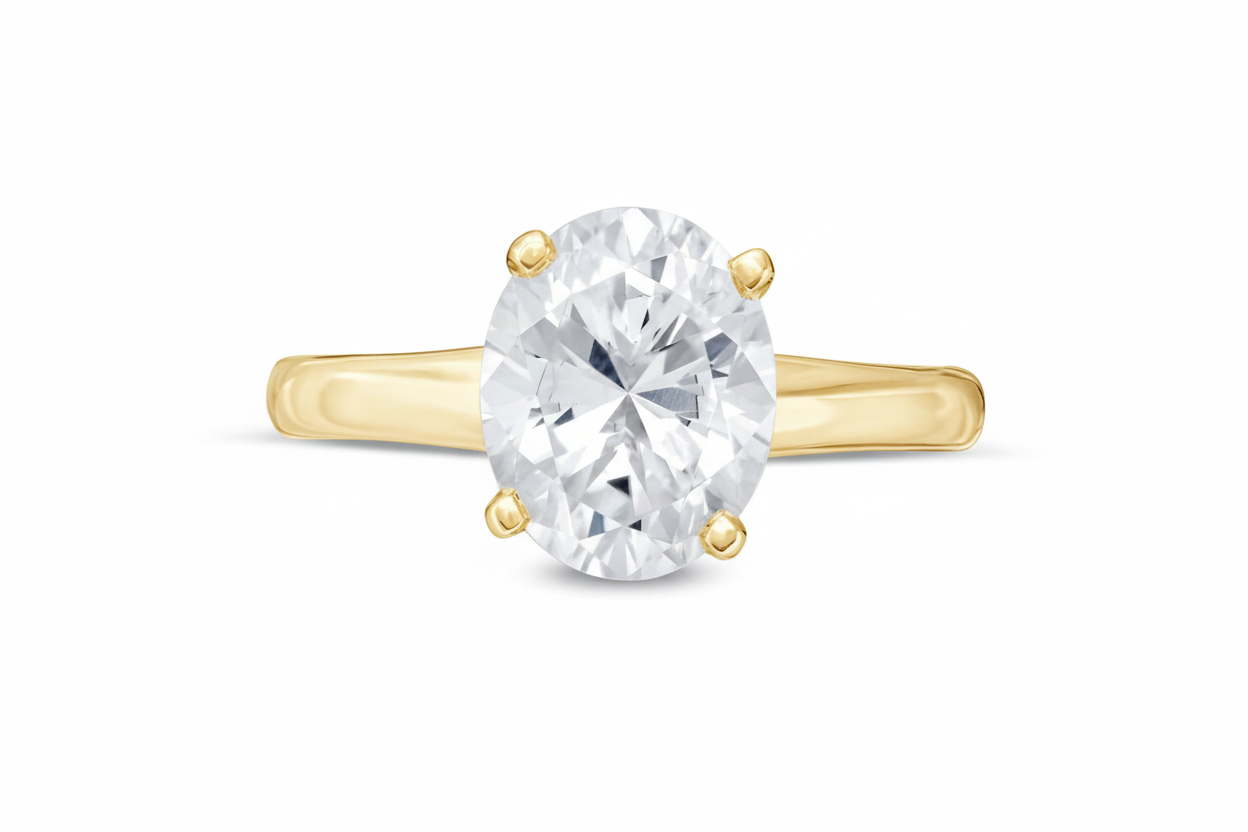 1ct Moissanite Women Engagement Ring
