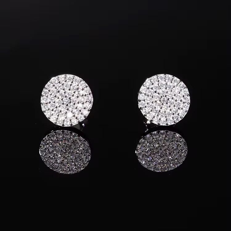 Iced Out Moissanite Earrings