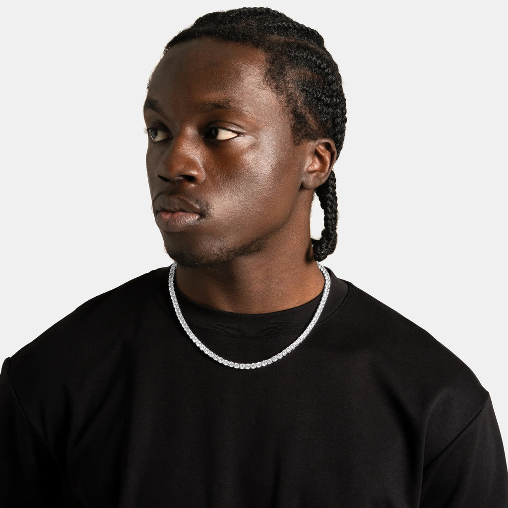 2mm Moissanite Tennis Necklace