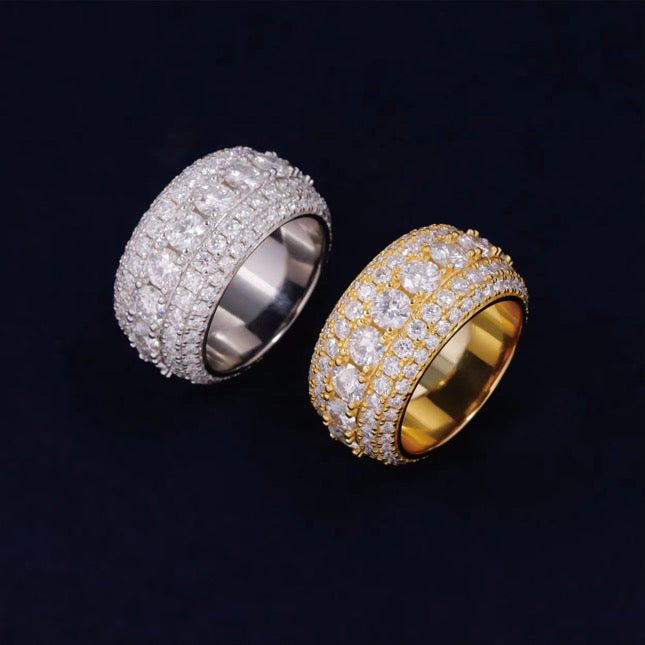 Iced Out Moissanite Hip Hop Ring