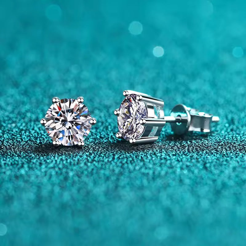 Moissanite Stud Earrings
